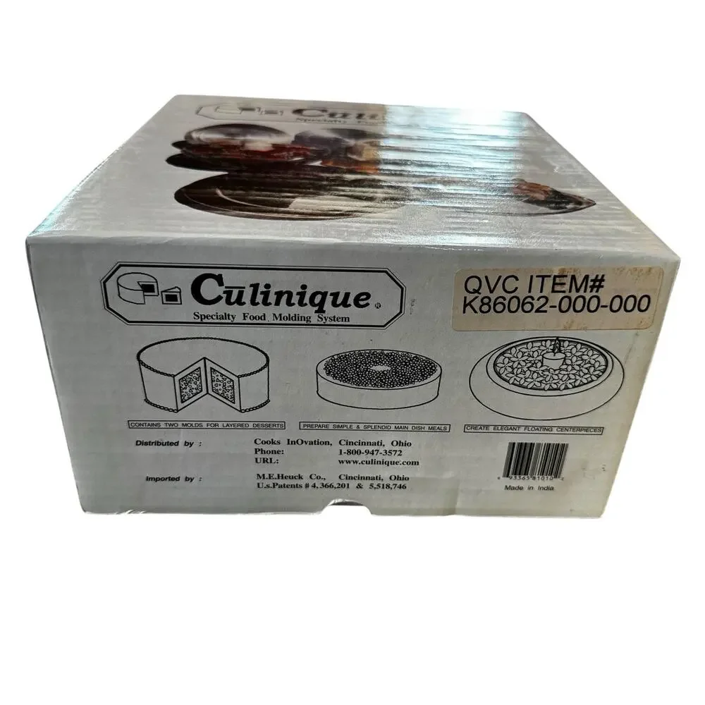 Culinique Specialty Food Molding System Cake Pan Set Gourmet Kitchenware QVC 90s